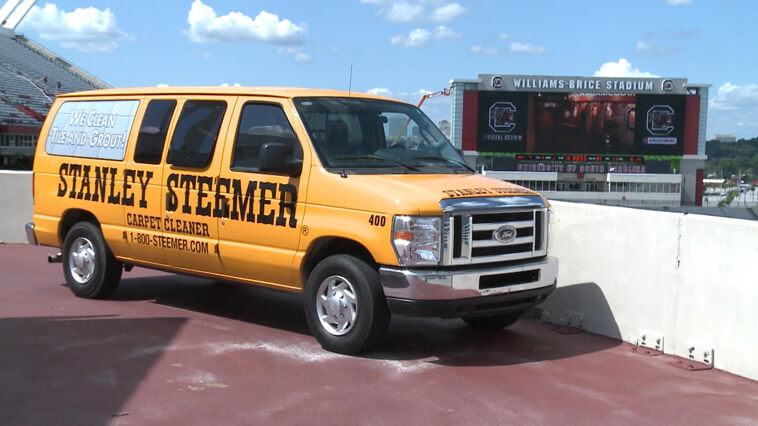 Columbia Sc Cleaning Services Stanley Steemer Carpet Cleaning Service Van Parked At Williams Brice Stadium In Columbia South Ina