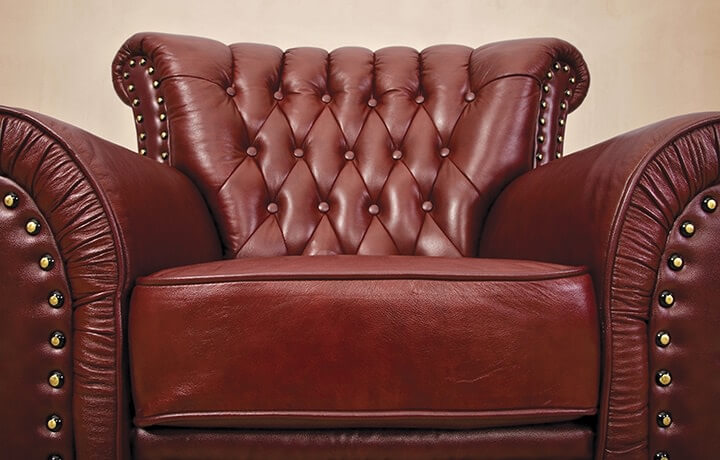 Furniture Cleaning Stanley Steemer Brown Leather Chair With Studs
